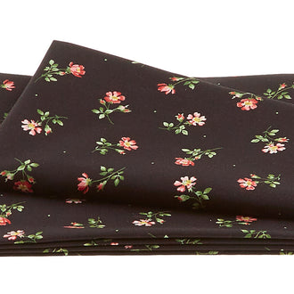 Wild Rose Favorites - Simple Floral Black 2 Yard Cut
