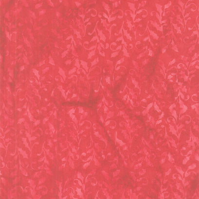 Holiday At Home Batiks - Holly Red Cardinal Yardage