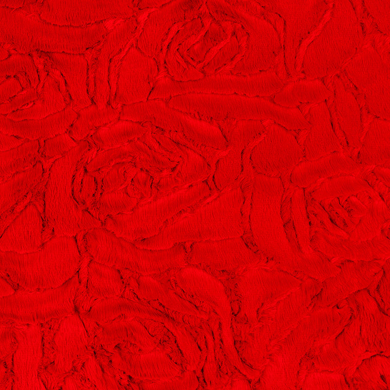 Luxe Cuddle® - Demi Rose Scarlet Minky Yardage Primary Image