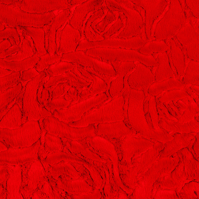 Luxe Cuddle® - Demi Rose Scarlet Minky Yardage Primary Image