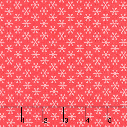 Bright Christmas - Snowflakes Red Yardage