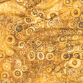 Wings of Gold - Floral Scroll Gold Metallic Yardage Alternative View #1
