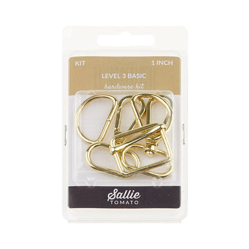 Sallie Tomato Level 3 Basic Hardware Kit - 1" Gold Alternative View #1