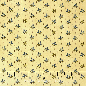 Pumpkin Pie Prints - Falling Leaves Blue Moon Yardage