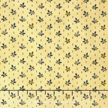 Pumpkin Pie Prints - Falling Leaves Blue Moon Yardage