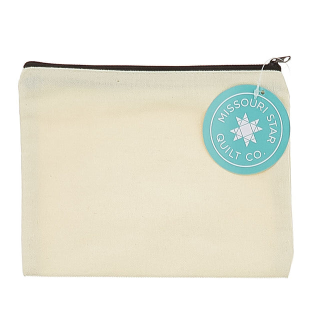 MSQC Blank Craft Base: Natural Canvas Zippered Bag Primary Image