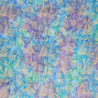 Tonga Batiks - Mystique Fronds Spell Metallic Yardage