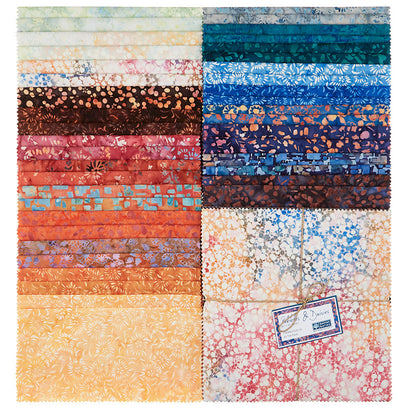 Pebbles and Daisies Batiks Tiles