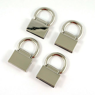 Emmaline Edge Connector Strap Anchors - Set of Four Nickel