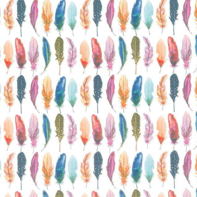 Poppies and Plumes - Feathers Multi Yardage Primary Image