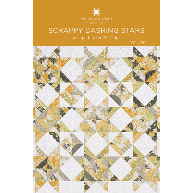 Scrappy Dashing Stars Quilt Pattern by Missouri Star