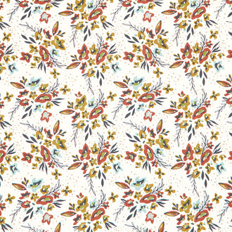 Dawn on the Prairie - Spray and Sprig Unbleached Yardage