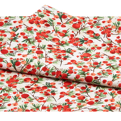 Christmas Time - Winter Berries Red One Yard Cut