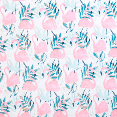 Cuddle® Prints - Flock Party Spruce Digitally Printed Yardage