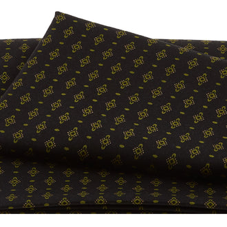 Ebony & Onyx - Diamonds & Ovals Black 2 Yard Cut