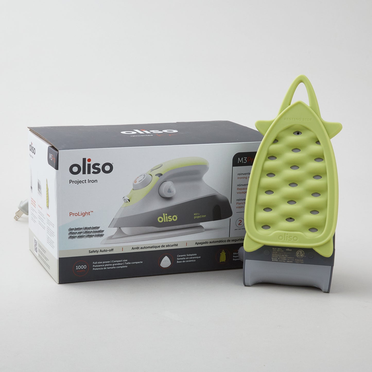 Oliso® M3PRO Mini Project Iron with Trivet - Pistachio Alternative View #4