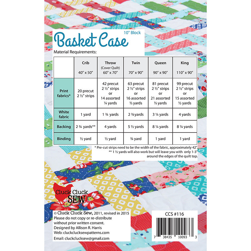 Digital Download - Basket Case Quilt Pattern Alternative View #1