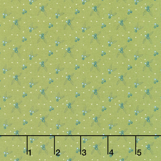 Arrival of Winter - Berries Green Yardage