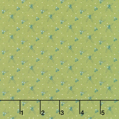 Arrival of Winter - Berries Green Yardage