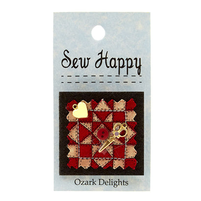 Red Star Quilt Pin
