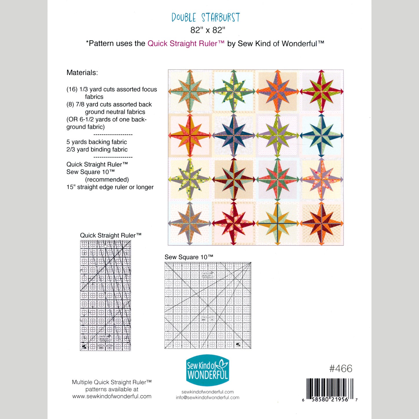 Double Starburst Quilt Pattern