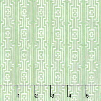 Deborah's Garden - Grid Stripe Green Yardage