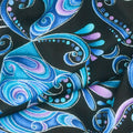 Polar Bear Attitude - Jazzy Swirls Black Multi Yardage Alternative View #1