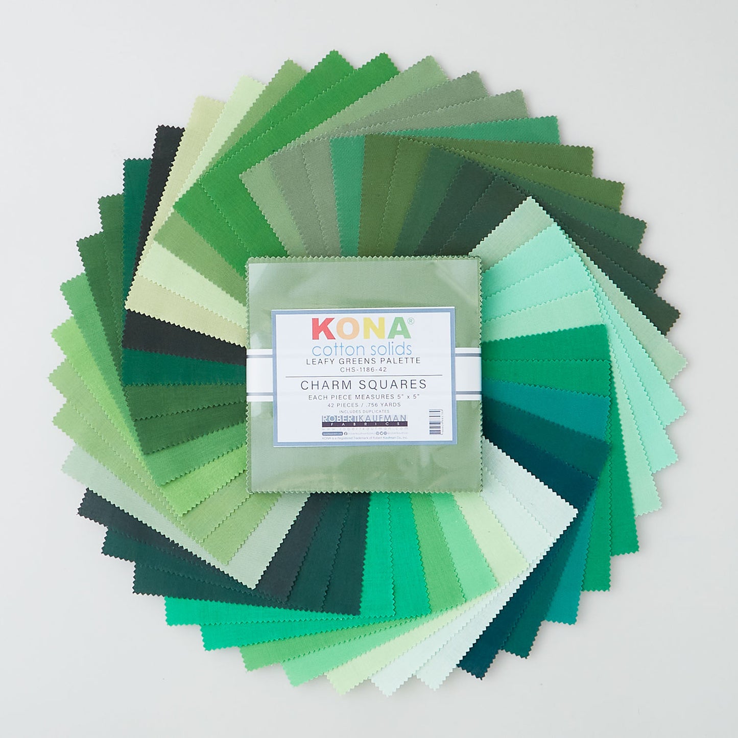 Kona Cotton - Leafy Greens PaletteCharm Pack Primary Image