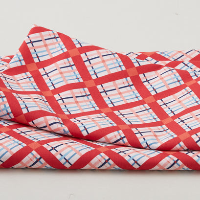 Forget-Me-Not - Bias Plaid Soft Pink 2 Yard Cut