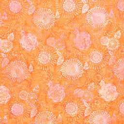 Artisan Batiks - Hermosa Floral Persimmon Yardage Primary Image