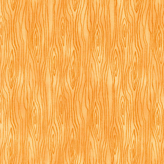 Harvest Wishes - Autumn Woodgrain Light Pumpkin Yardage