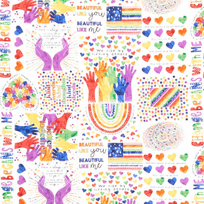 Better Together - Inspirational Sayings Multi Yardage