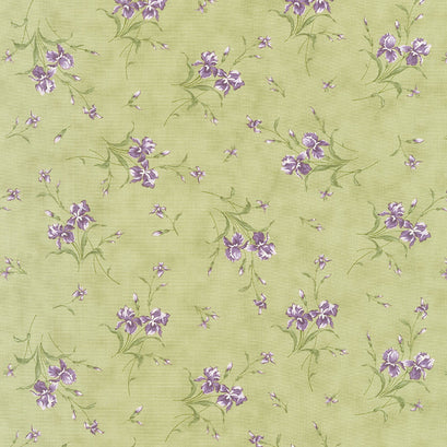Iris and Ivy - Small Iris Olive Yardage