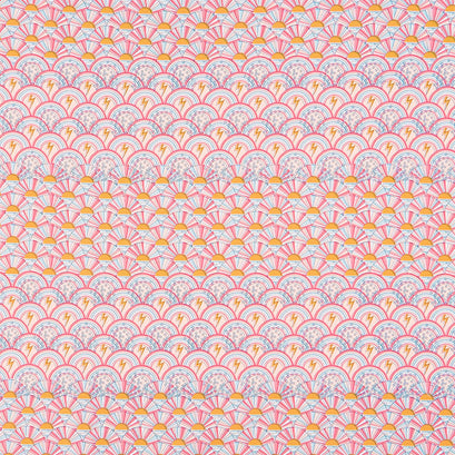 Dreamscape - Sunshine & Rainbow Pink Multi Yardage