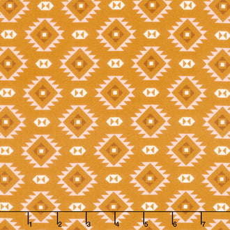 Santa Fe - Motifs Mustard Yardage