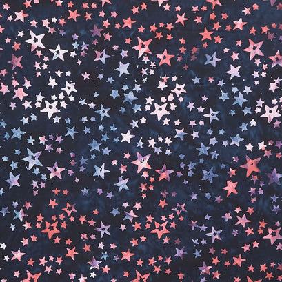 Tonga Batiks - Valor Stars of all Sizes Honor Yardage