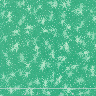 Reindeer Games - Christmas Sparks Evergreen Yardage