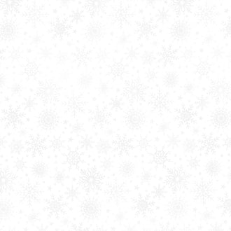 Angels on High - White Snowflake White Pigment Yardage