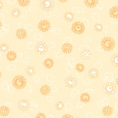 Cozy Cotton Flannels - Over the Moon Full Collection Suns Duckling Yardage