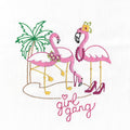 Stitcher's Revolution Flamingo Lingo Iron-On Embroidery Pattern