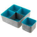 Felt Storage Bin - Turquoise