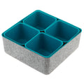 Felt Storage Bin - Turquoise