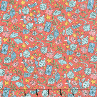 Festive Collection - Festive Joy Red Yardage