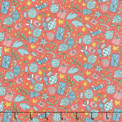 Festive Collection - Festive Joy Red Yardage