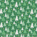 Festive Collection - Noel Forest Green Metallic Yardage