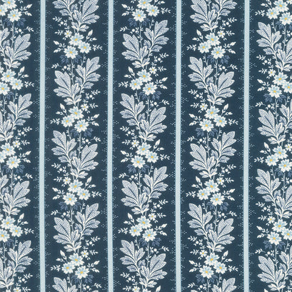 Cocoa Blue - Magnolia Indigo Yardage