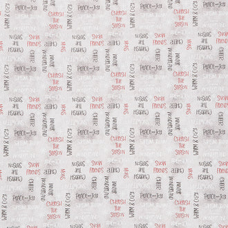 Snowy Tidings - Word Toss Gray Yardage