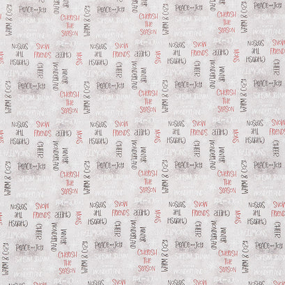 Snowy Tidings - Word Toss Gray Yardage