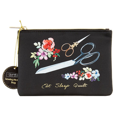 Eat Sleep Quilt Scissors Notion Bag