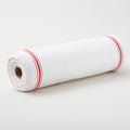 Toweling Basics - Skinny Stripe White Red 16" Toweling Yardage